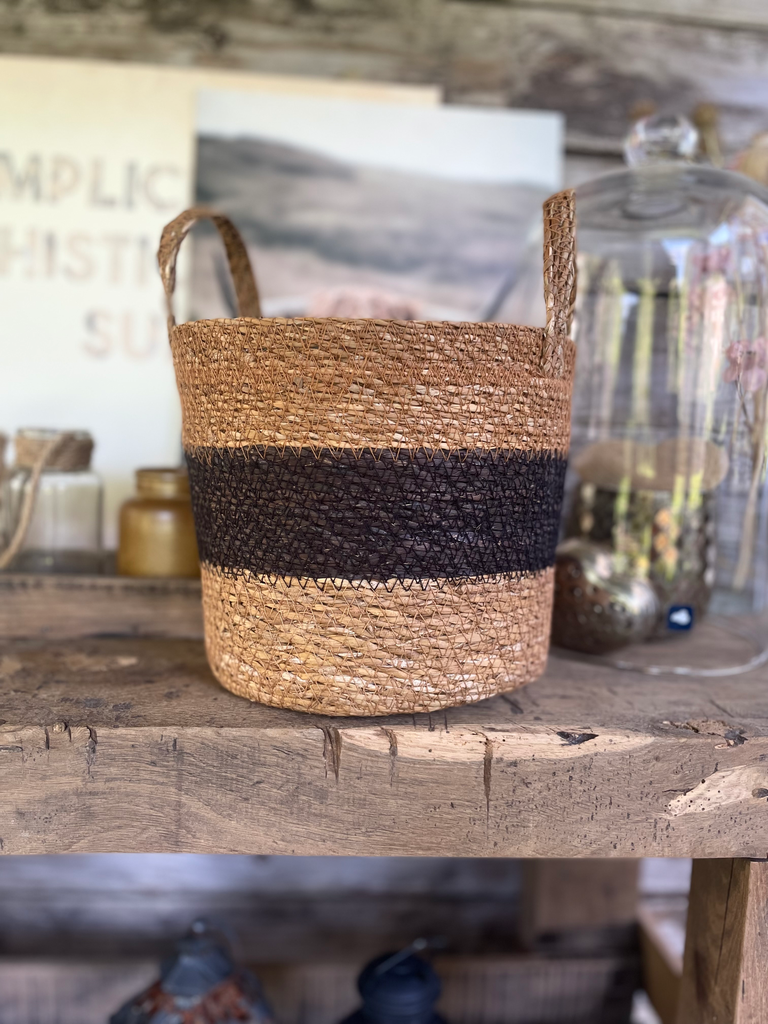 panier en jonc de mer avec anses