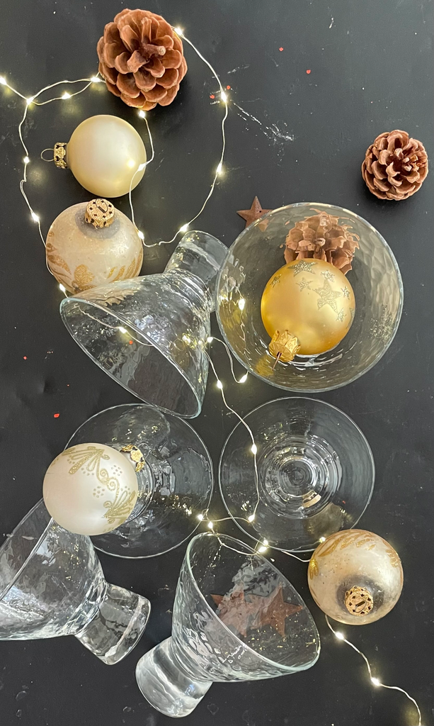 8 coupelles vintage en verre