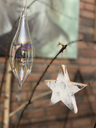  petite étoile à suspendre blanchie